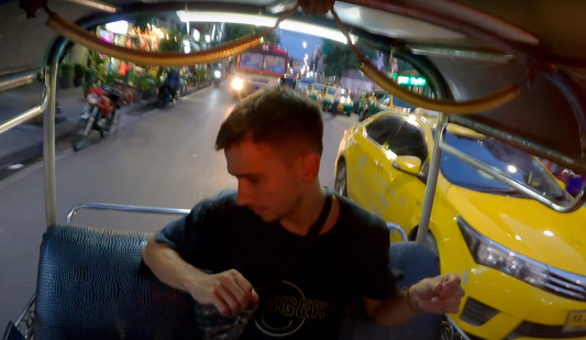 DnB drum and bass mix in a tuk tuk bangkok Tyler C DJ